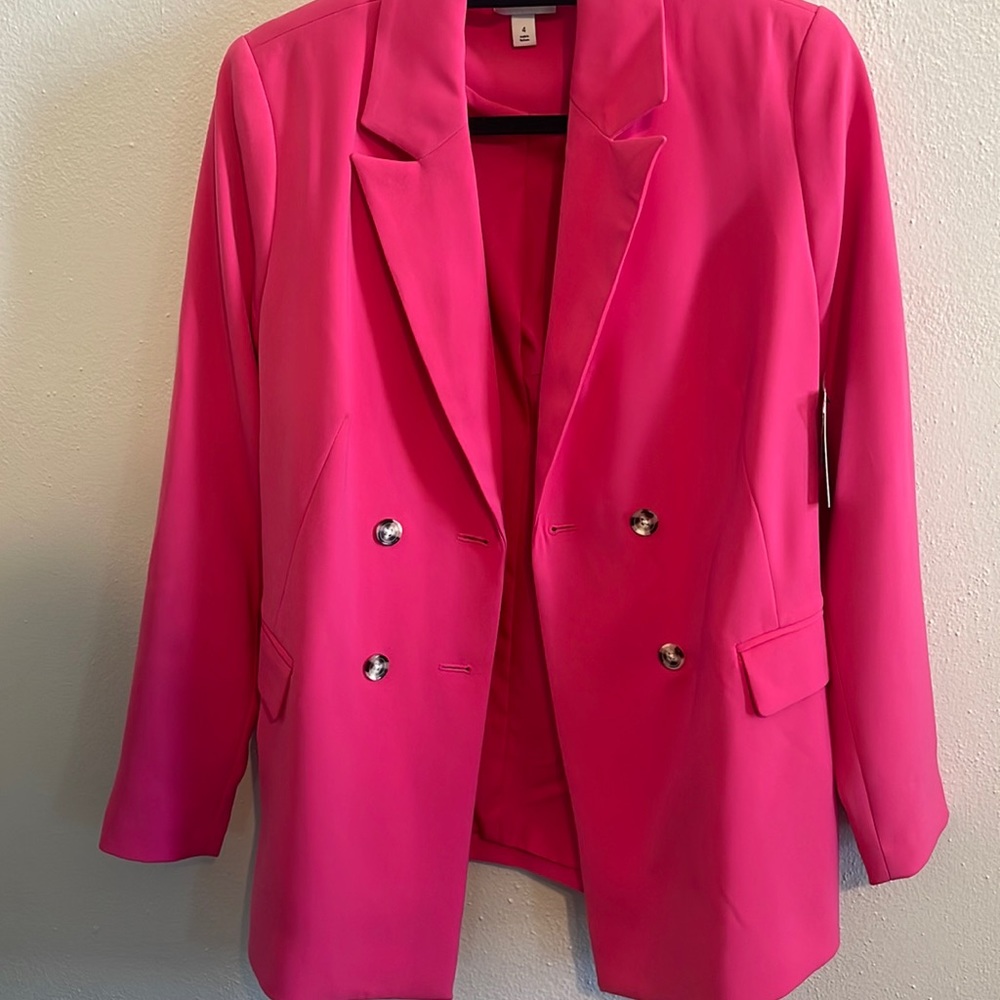 Nine West hot pink blazer NWT size 4